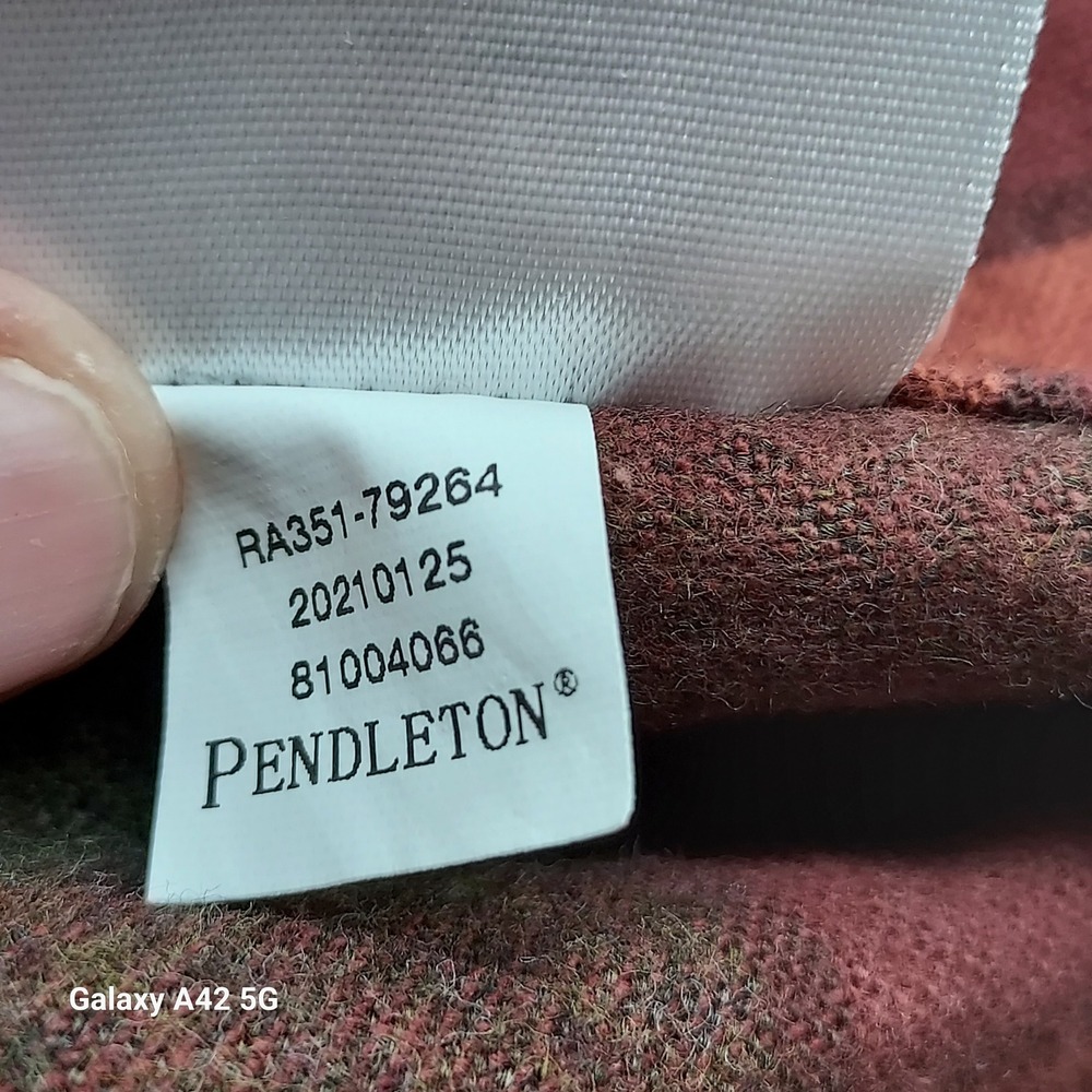 Pendleton Mason Plaid Button Down Long Sleeve Cot… - image 4